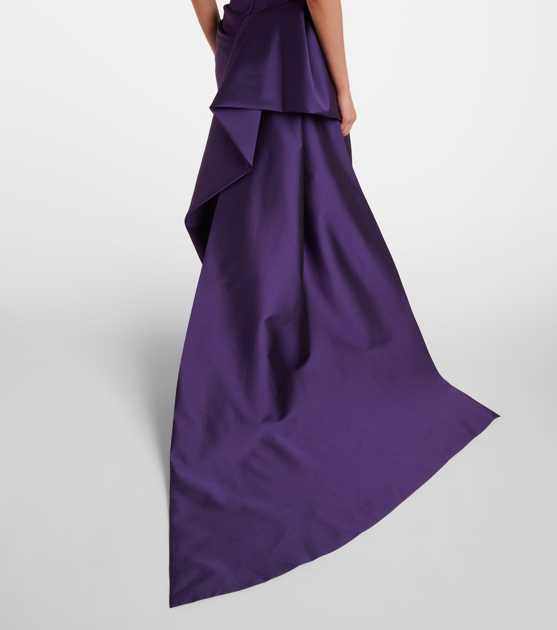 Draped strapless mikado gown | Monique Lhuillier