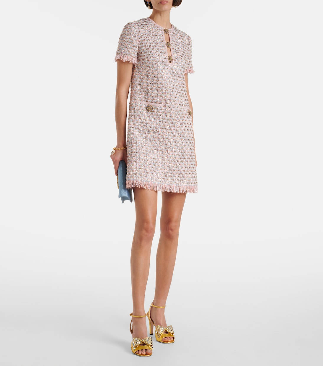 Bowow 95 embellished metallic leather sandals | Valentino Garavani