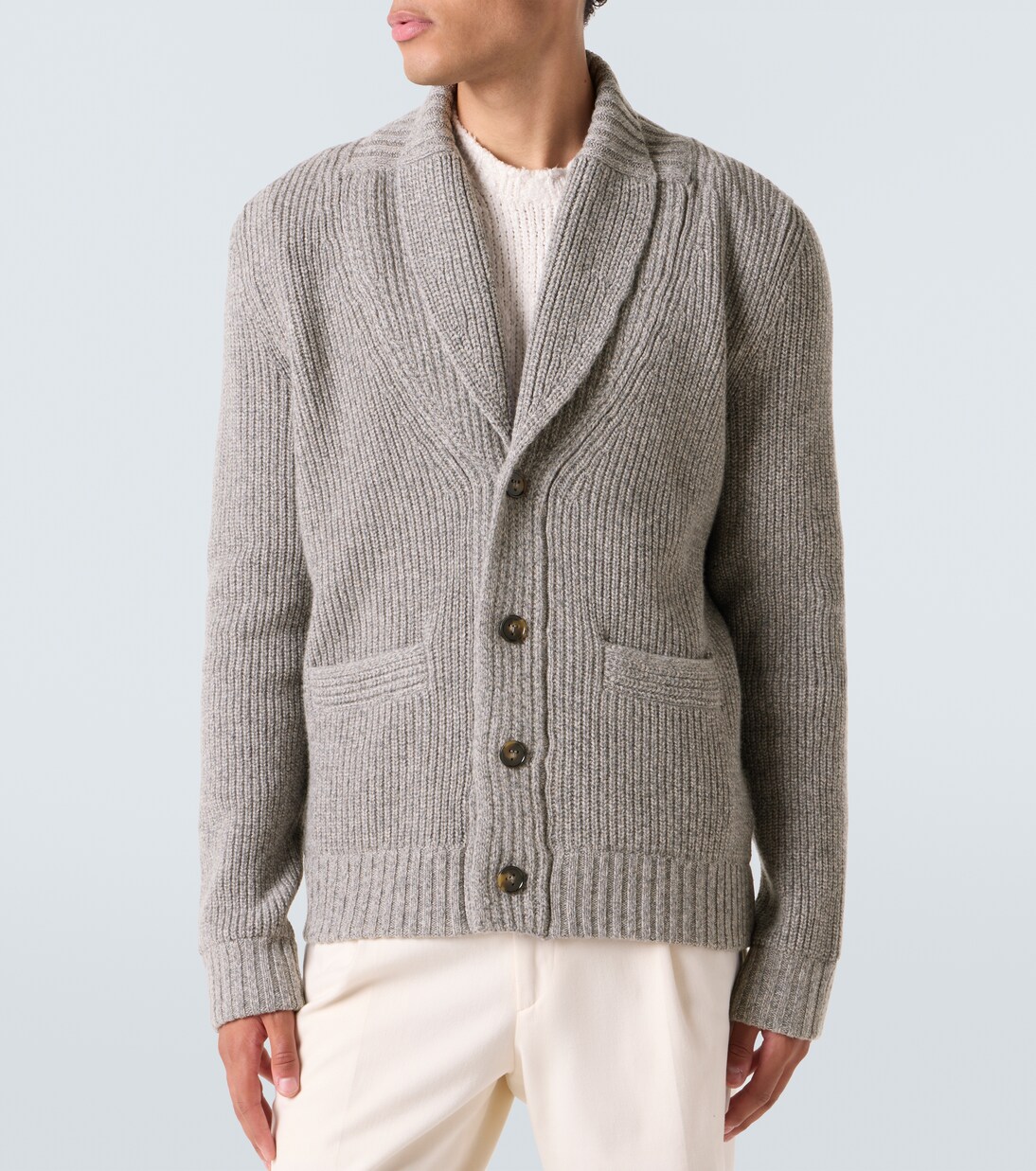 Ribbed-knit wool and cashmere cardigan | Tod's