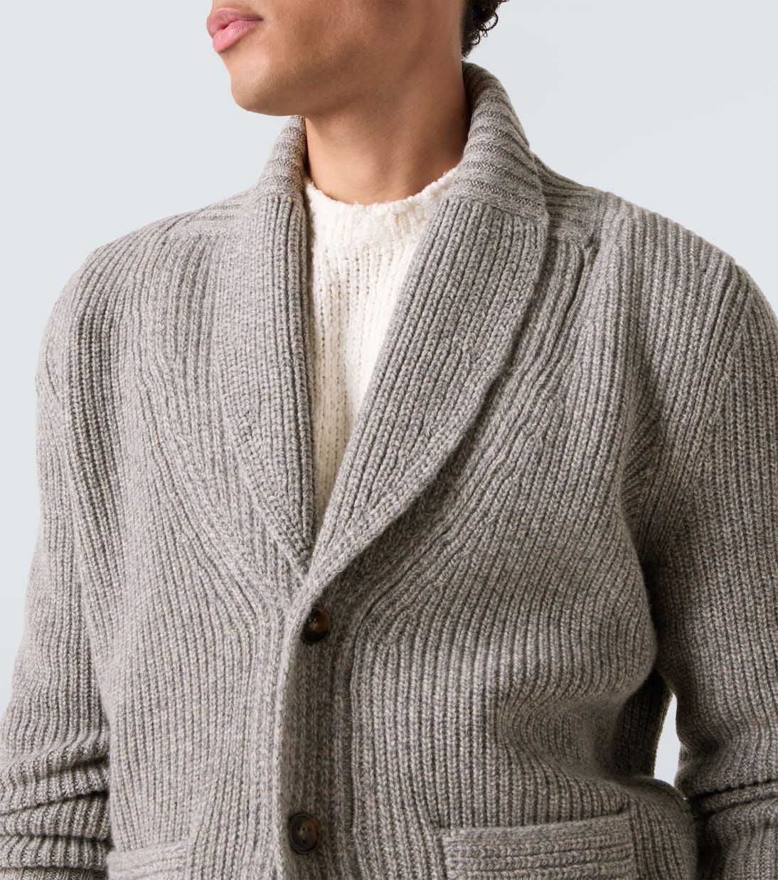 Ribbed-knit wool and cashmere cardigan | Tod's