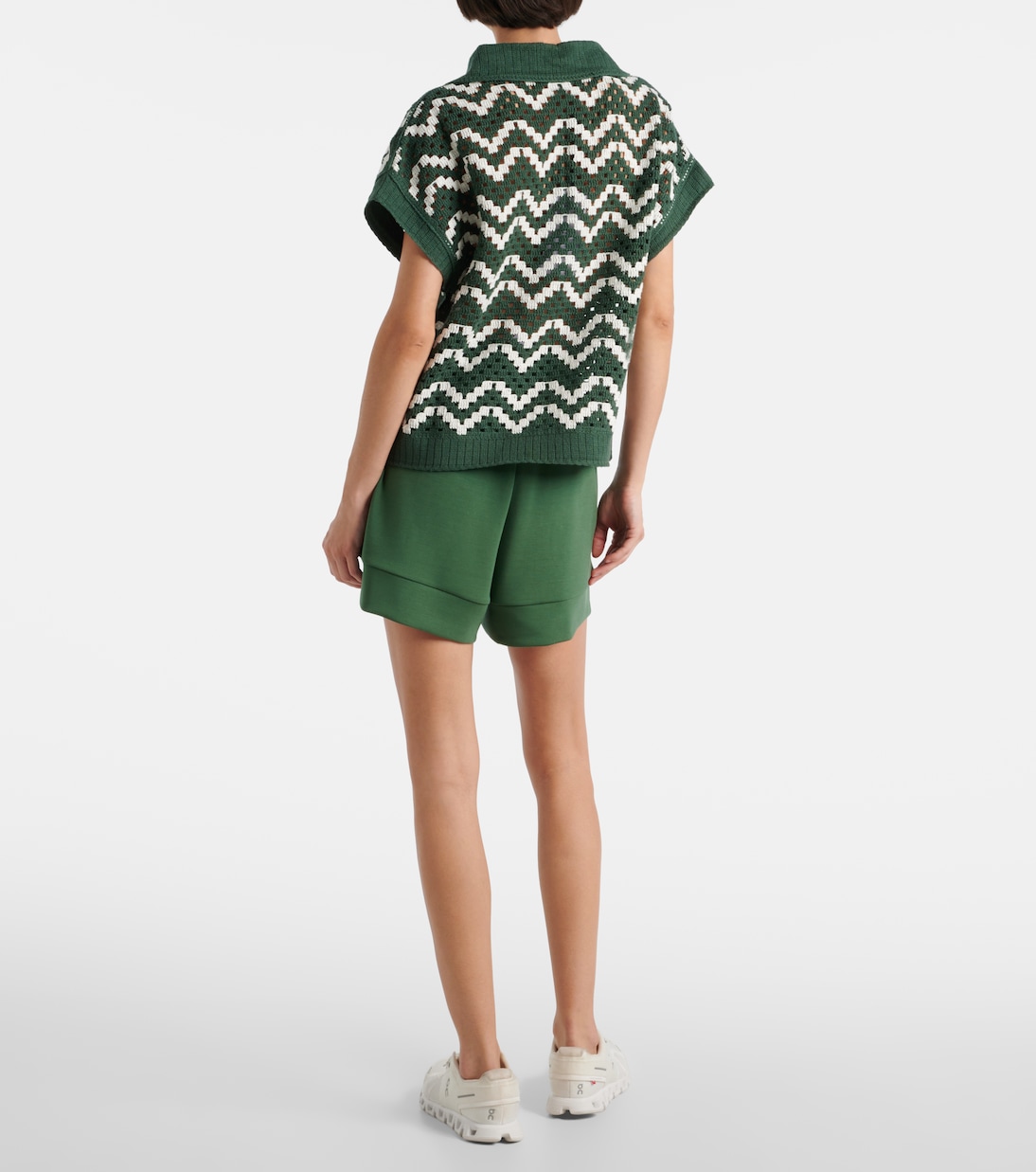 Joelle crochet cotton polo shirt | Varley