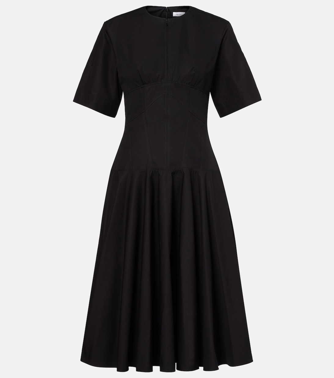 Cotton poplin midi dress | McQueen