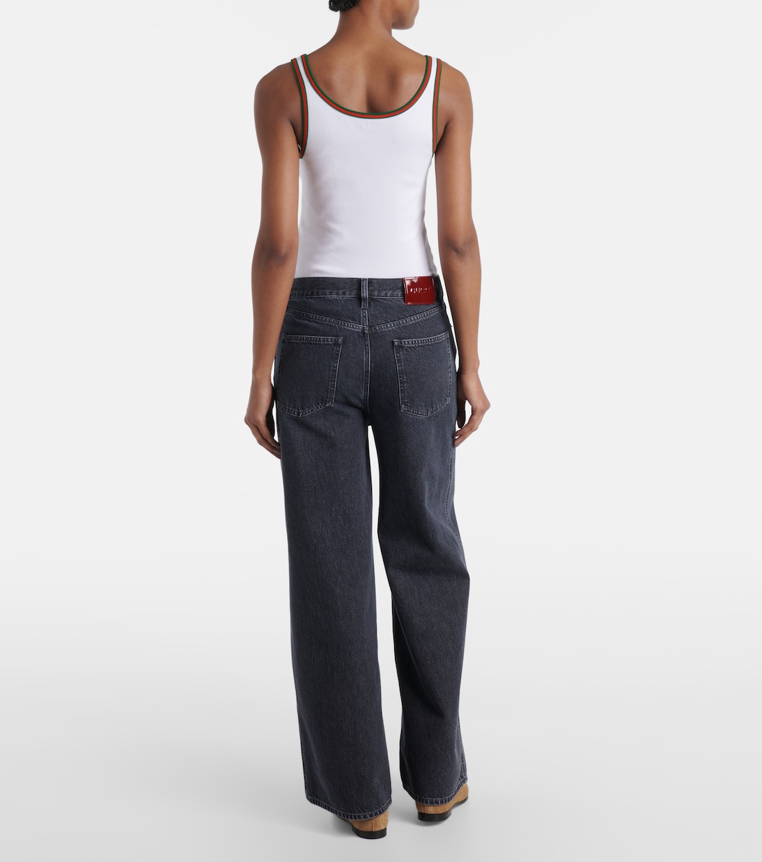 High-Rise Wide-Leg Jeans | Gucci