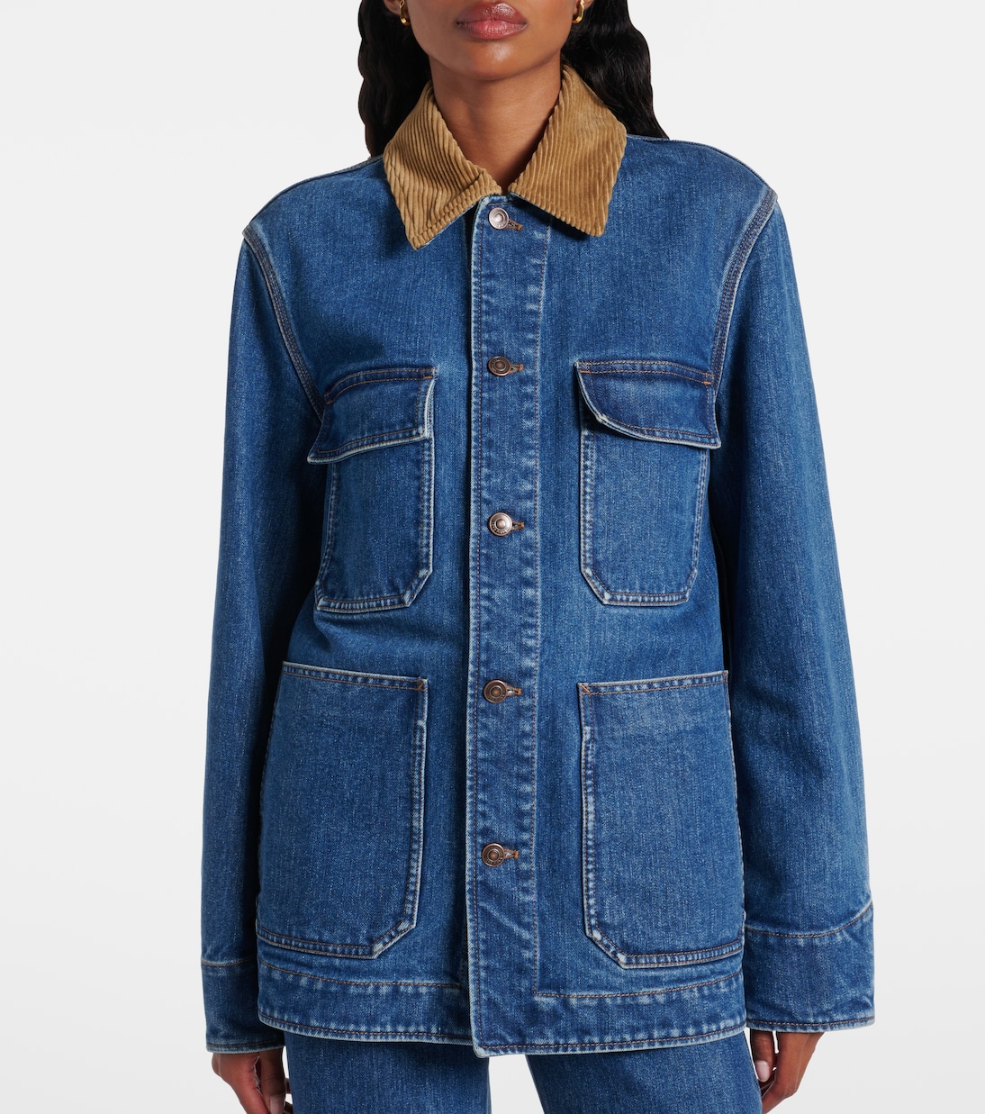 Chaqueta de denim con pana | Loro Piana