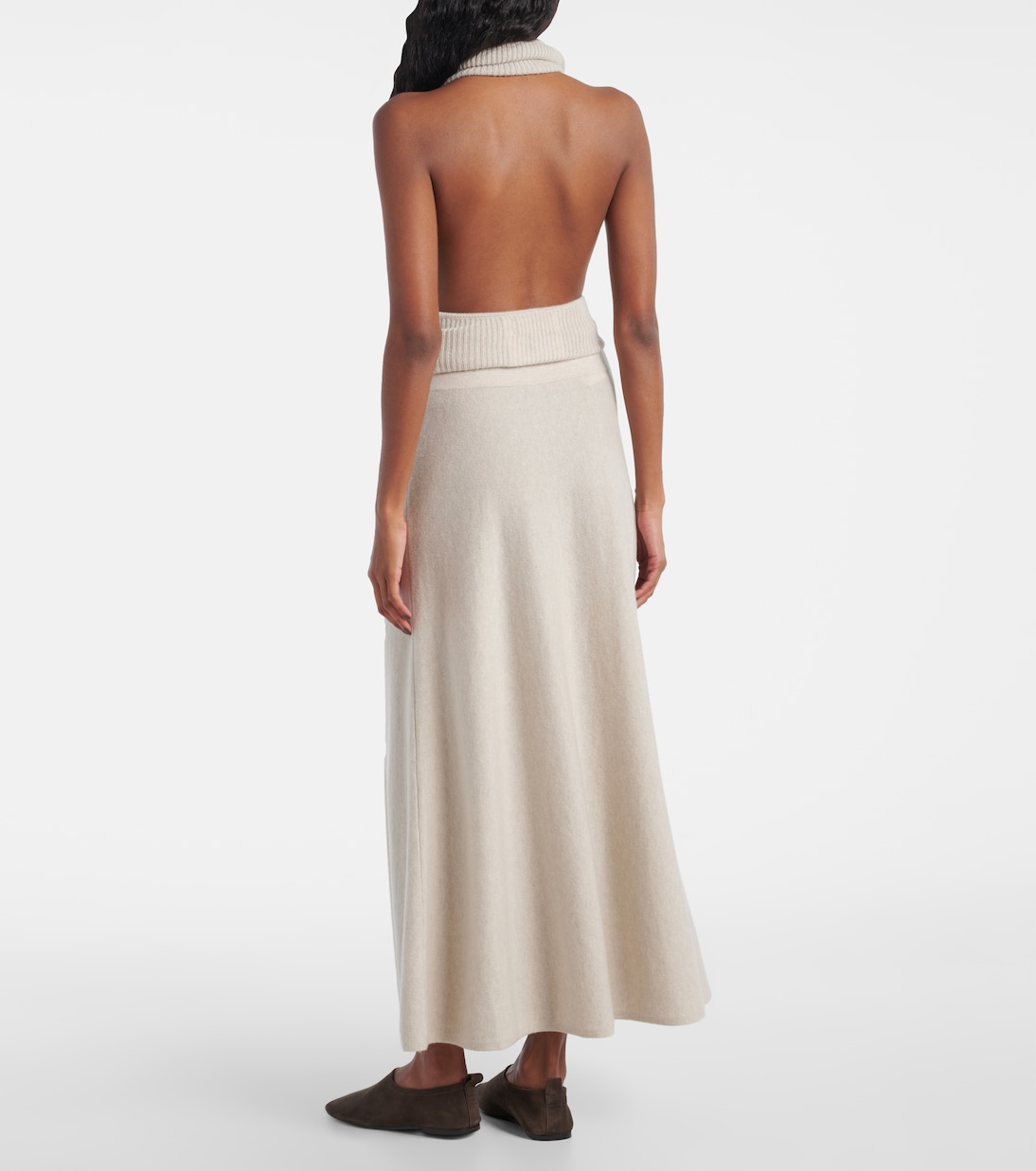 Torie high-rise cashmere maxi skirt | Lisa Yang