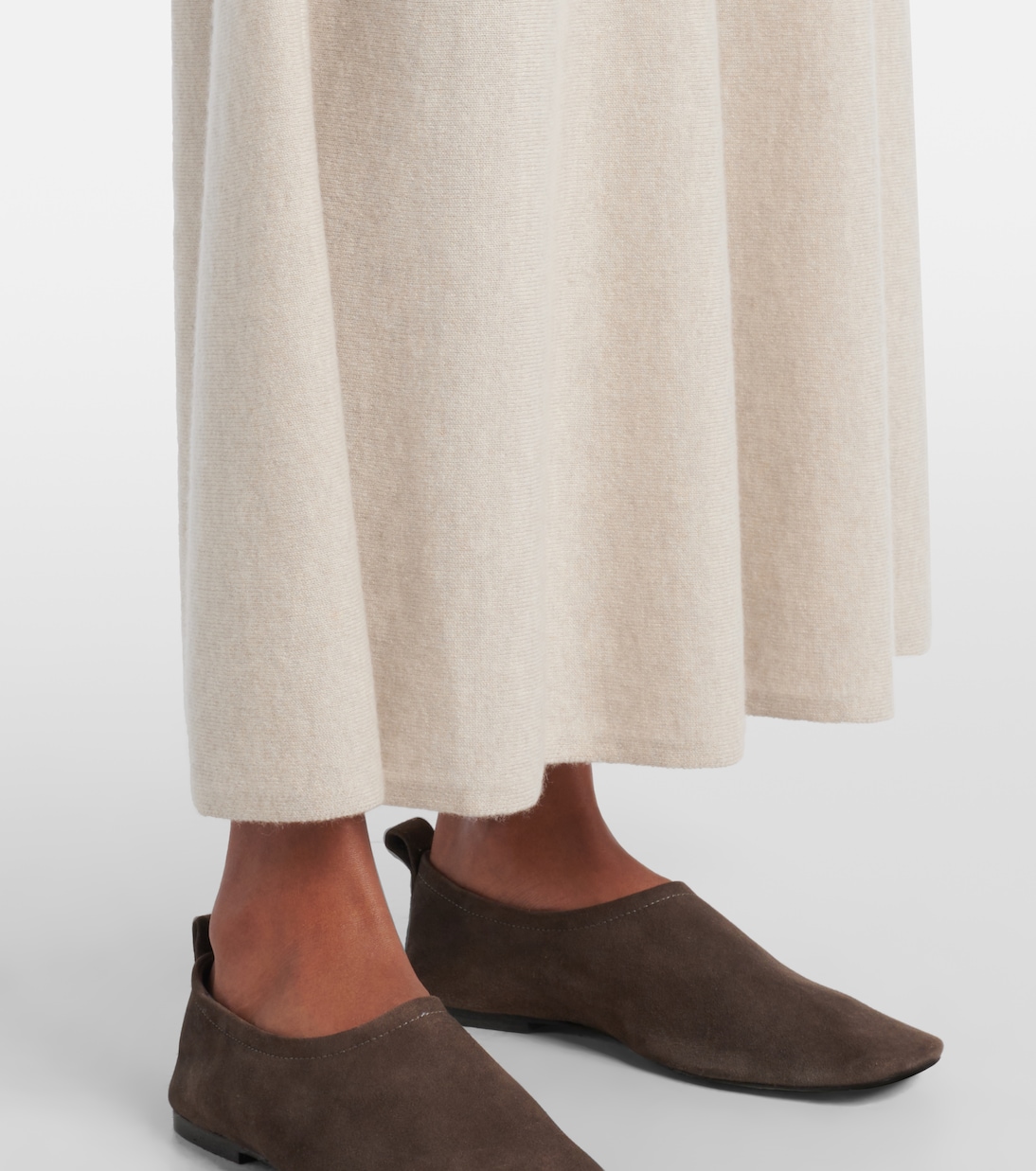 Torie high-rise cashmere maxi skirt | Lisa Yang
