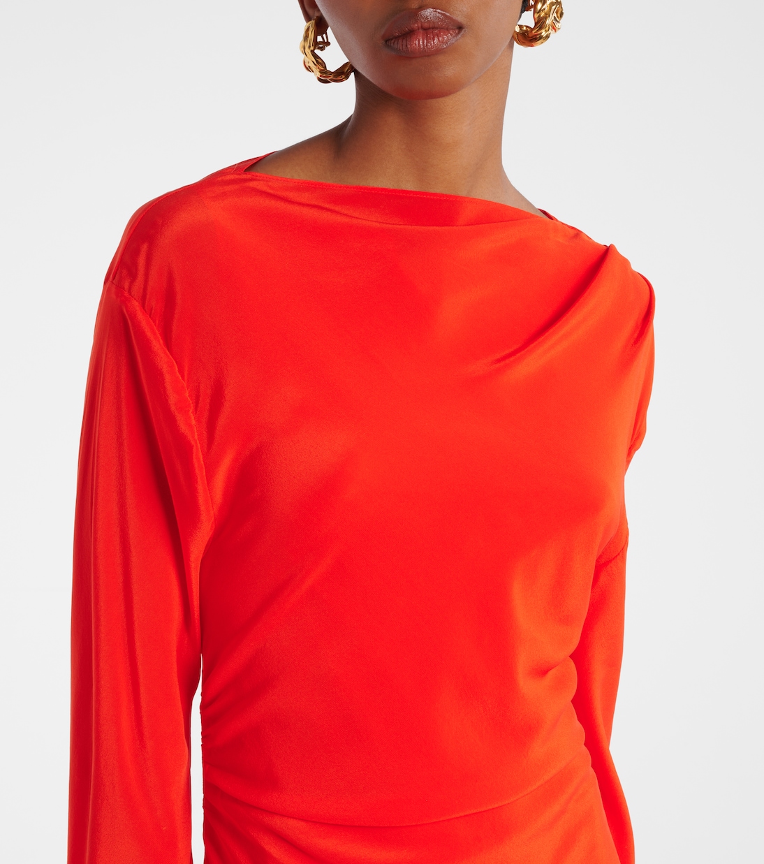 Maxikleid Fresca aus Crêpe de Chine aus Seide | SIR