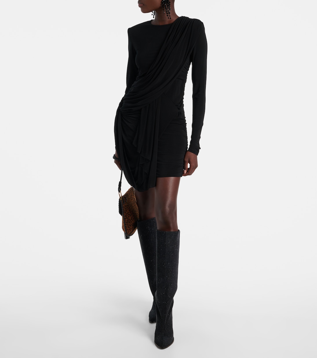 Georgia draped gathered jersey minidress | Isabel Marant