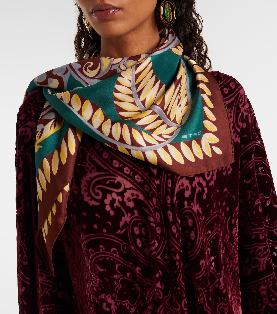 Printed silk scarf | Etro