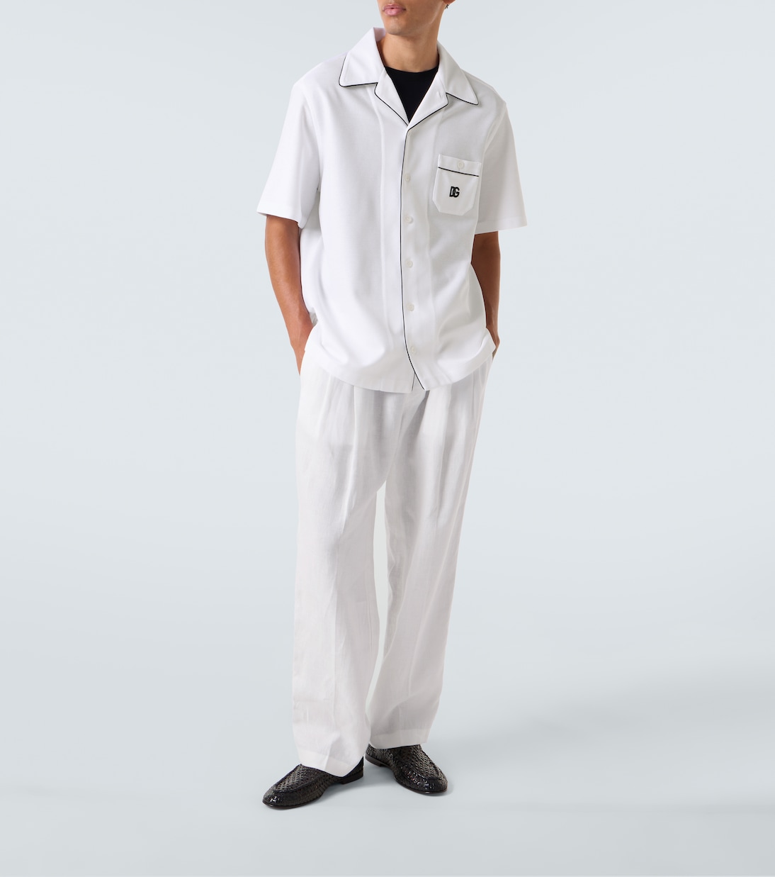 Chemise DG en coton et soie | Dolce&Gabbana