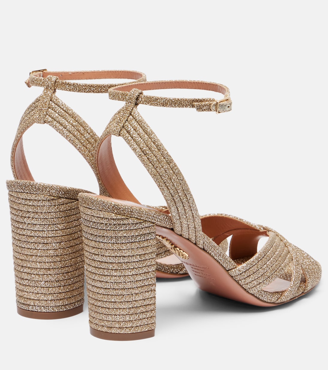 Very Sundance 85 glitter sandals  | Aquazzura