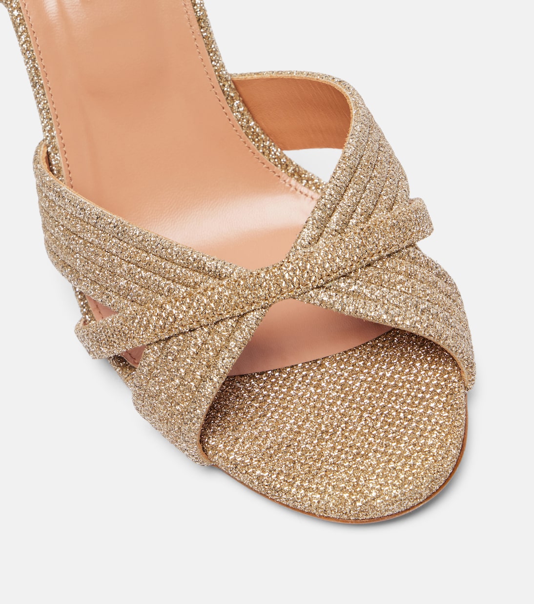 Very Sundance 85 glitter sandals  | Aquazzura