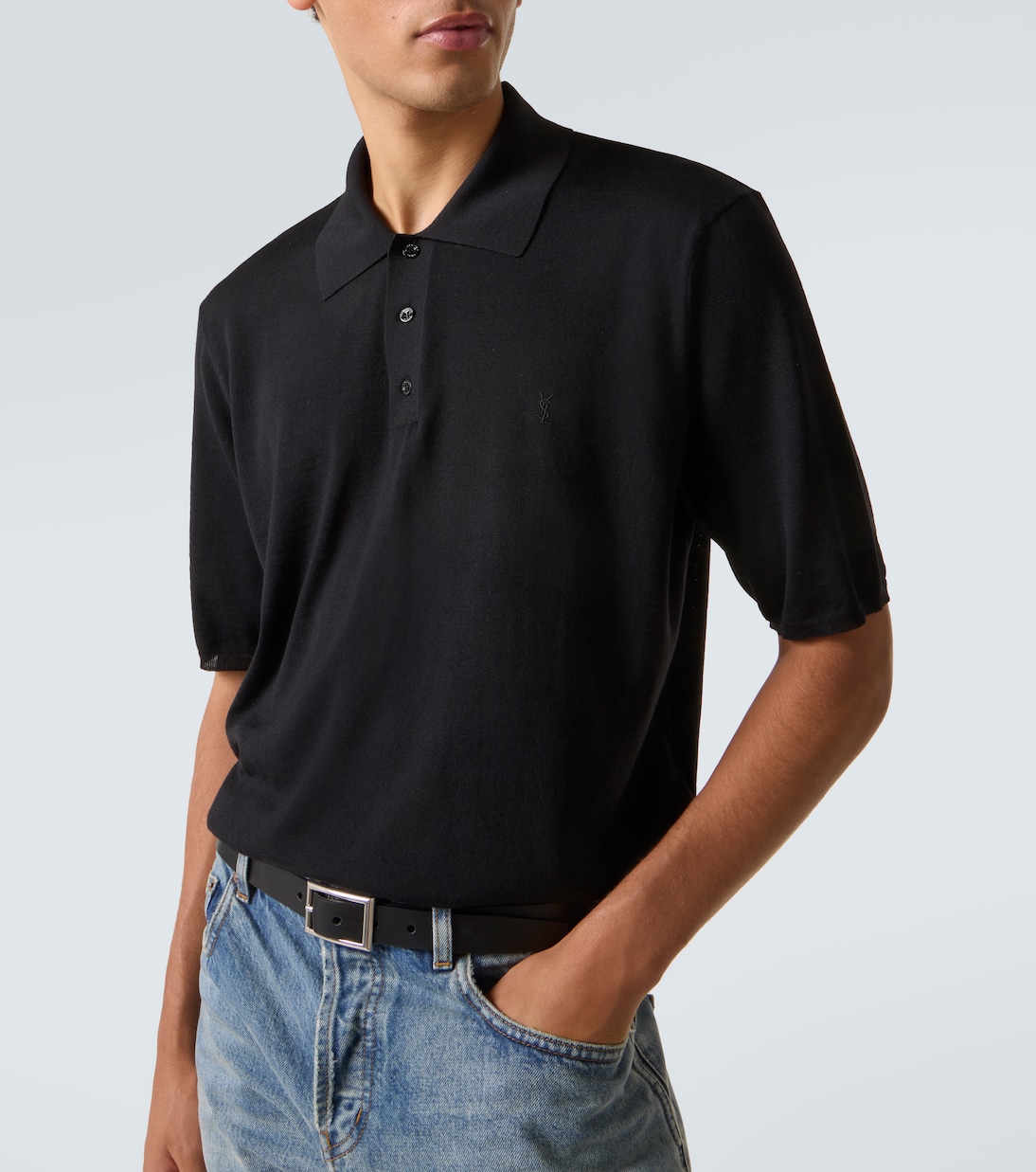 Wool polo shirt | Saint Laurent