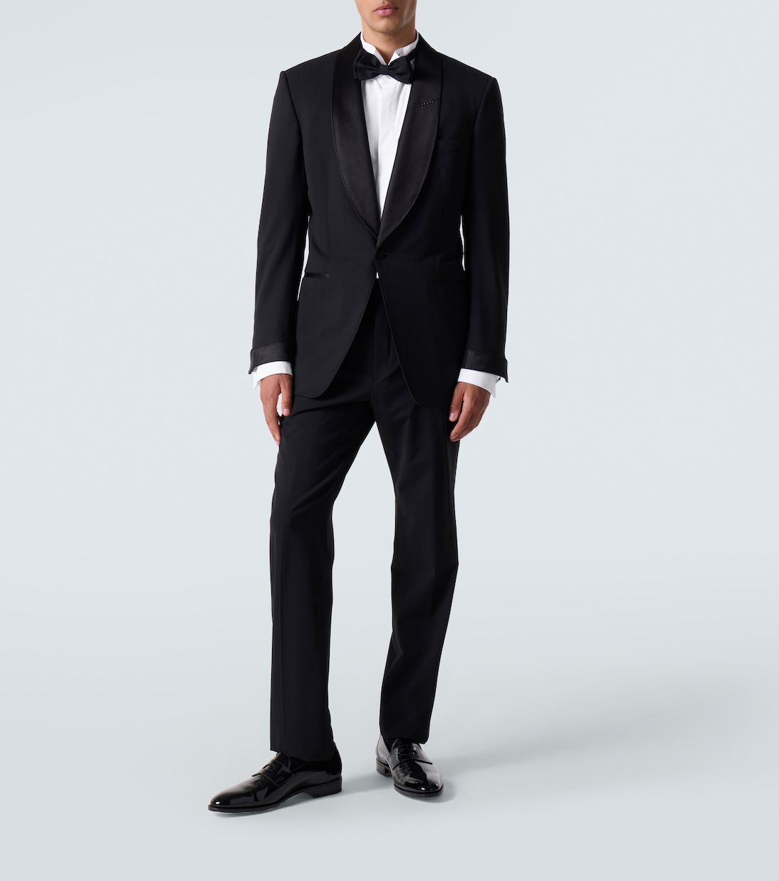 Oversized cotton poplin tuxedo shirt | Dries Van Noten