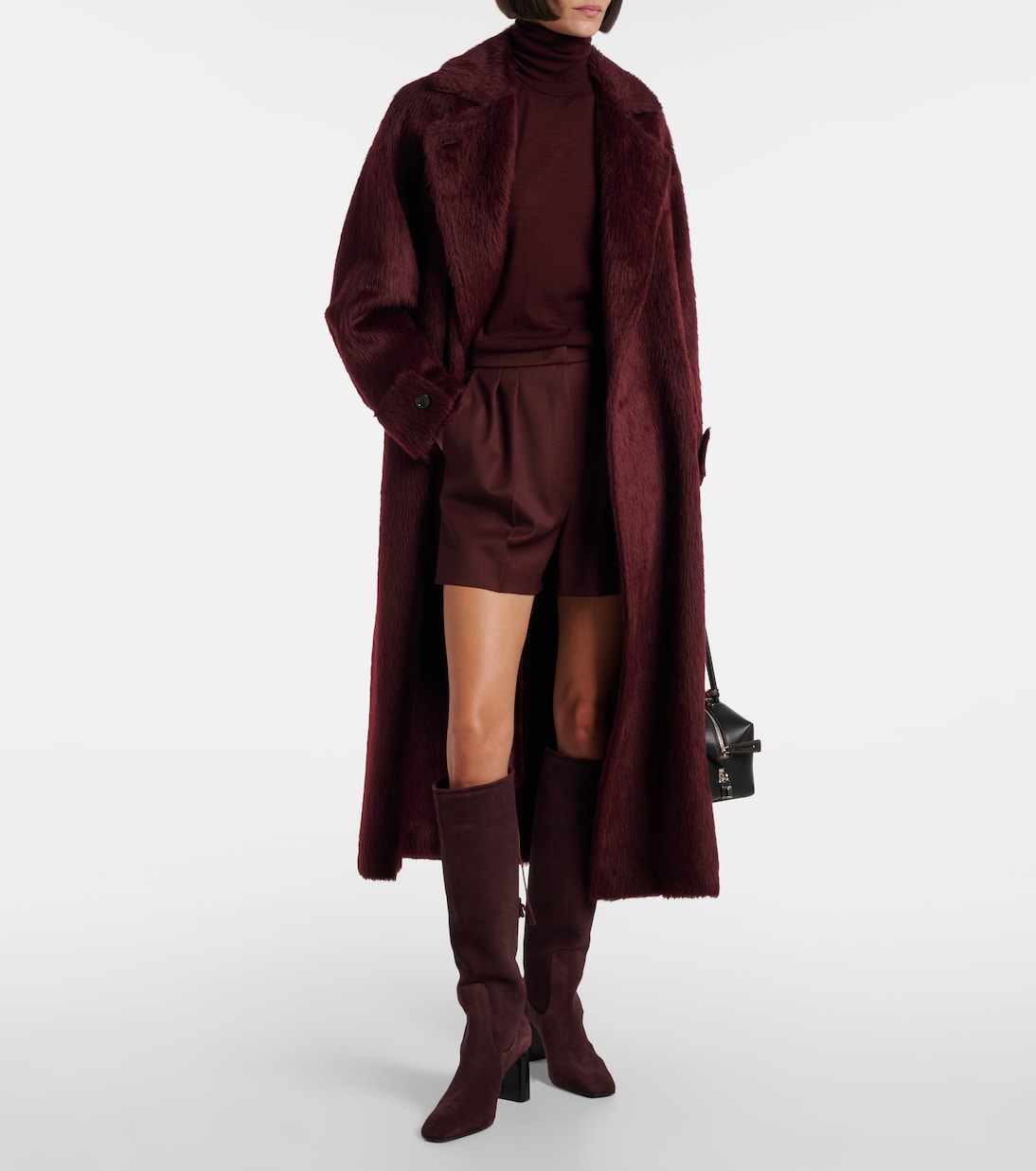 Ozieri high-rise virgin wool shorts | Max Mara