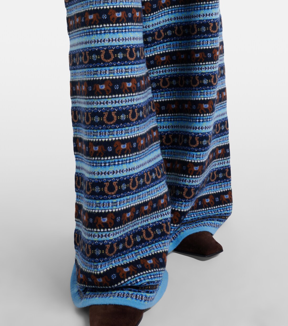 Knitted virgin wool straight pants | Stella McCartney