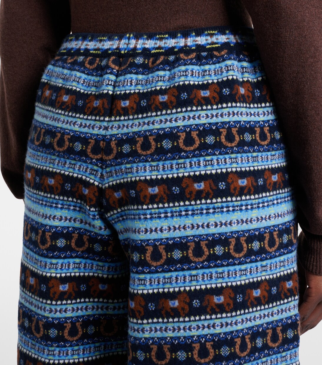 Knitted virgin wool straight pants | Stella McCartney