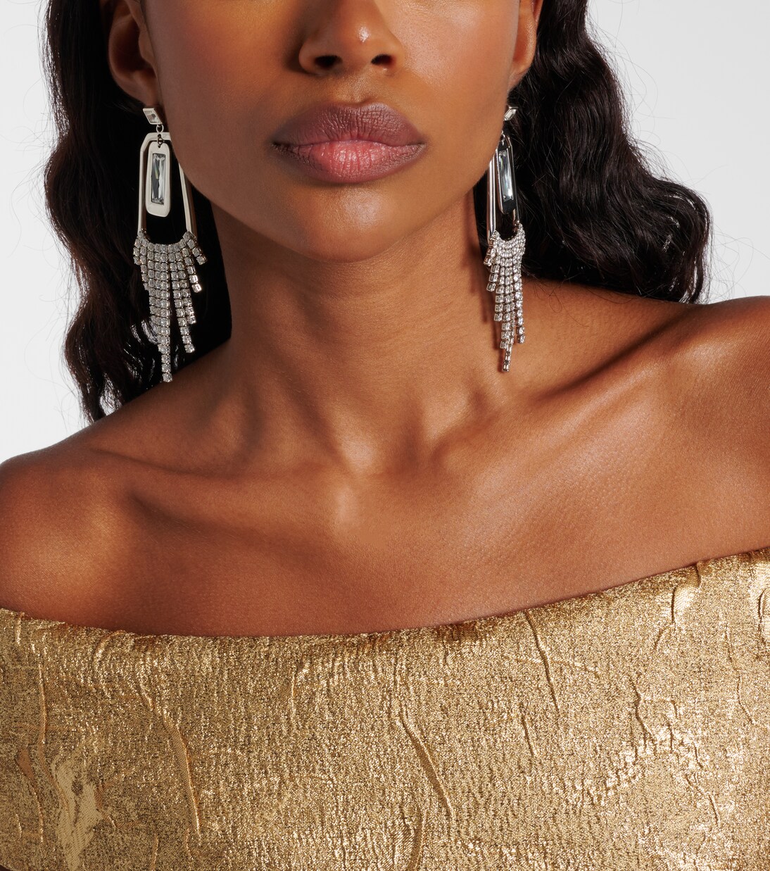 Embellished pendant earrings | Rebecca Vallance