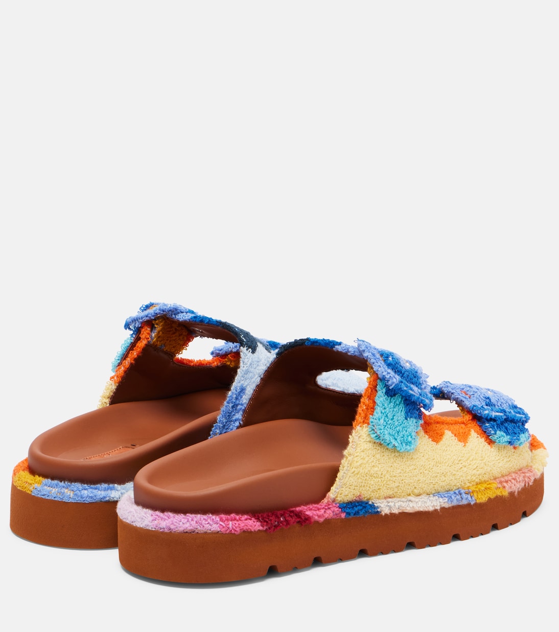 Clea Zigzag锯齿图案毛巾布凉鞋 | Missoni
