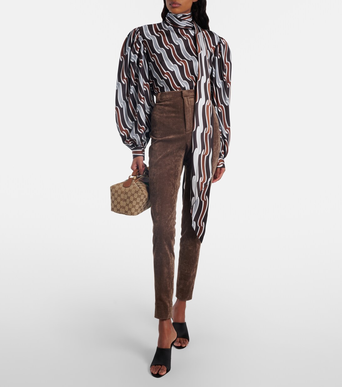 Gucci Vanity GG 캔버스 미디엄 토트 백 | Gucci