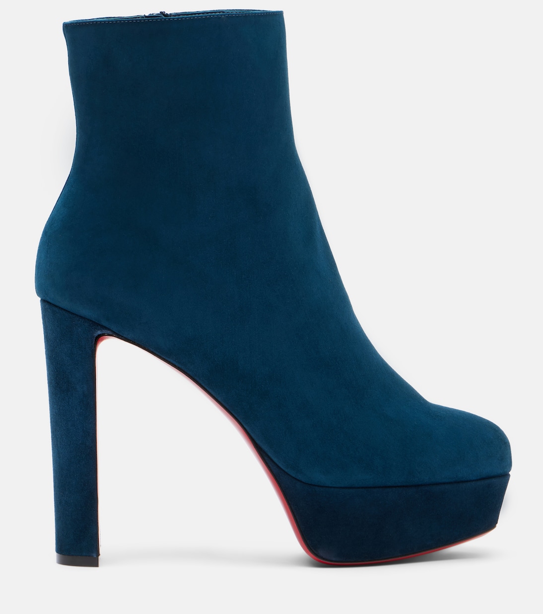 Loo Booty 130 suede platform ankle boots | Christian Louboutin