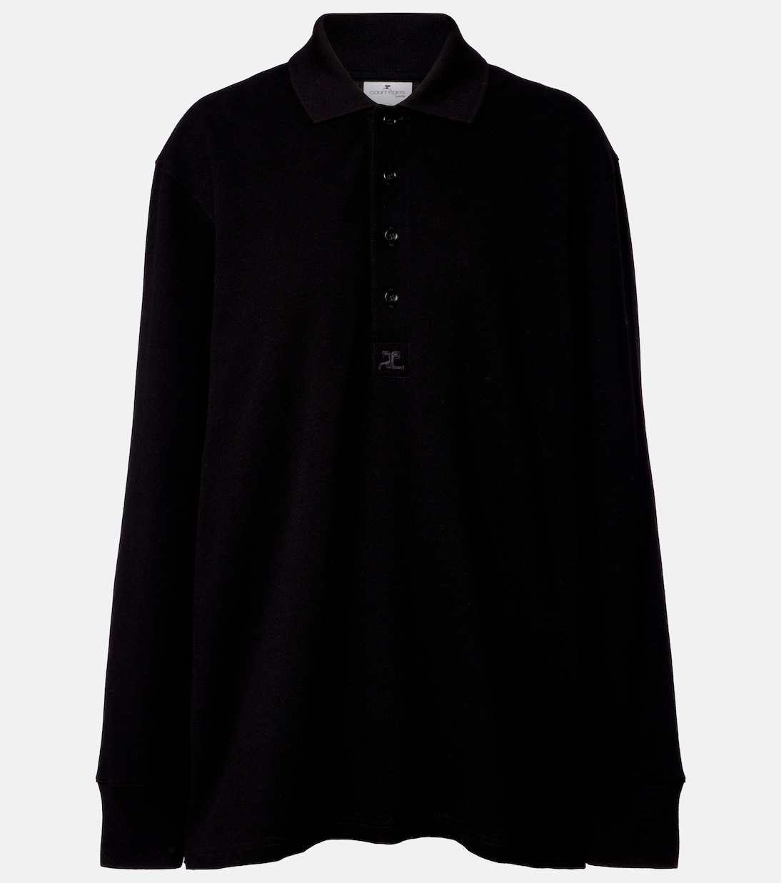 Cotton jersey polo sweater  | Courrèges