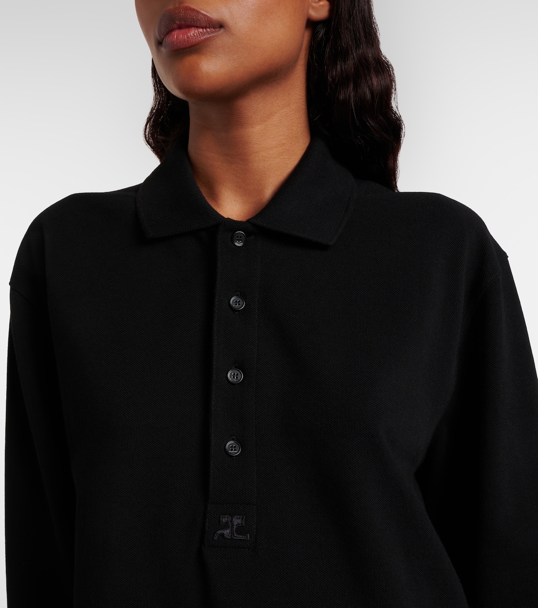 Cotton jersey polo sweater  | Courrèges