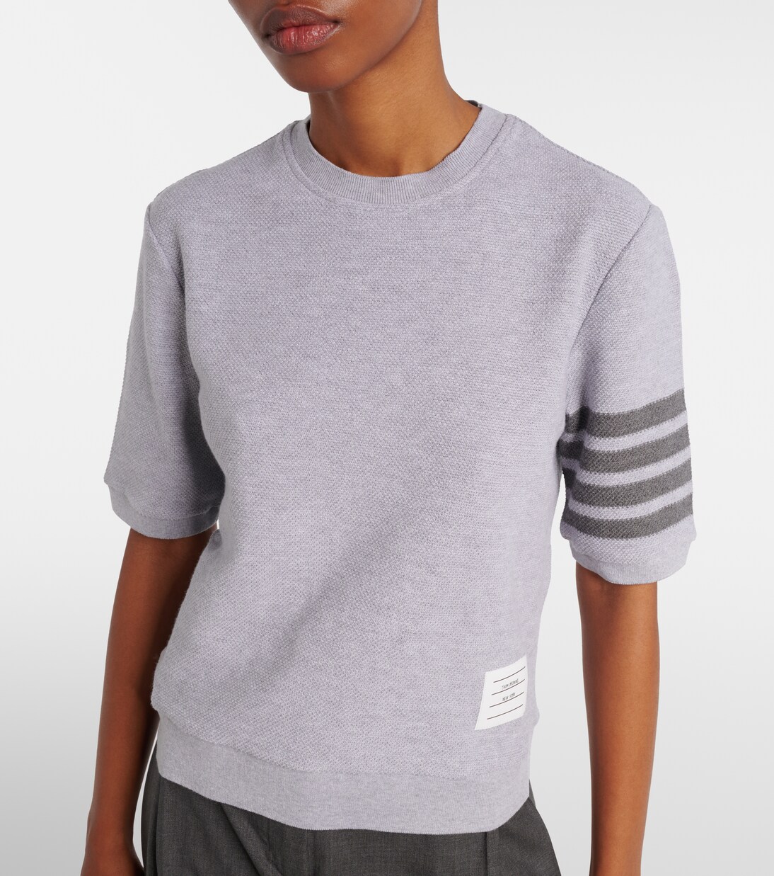 4-Bar cotton jersey T-shirt | Thom Browne