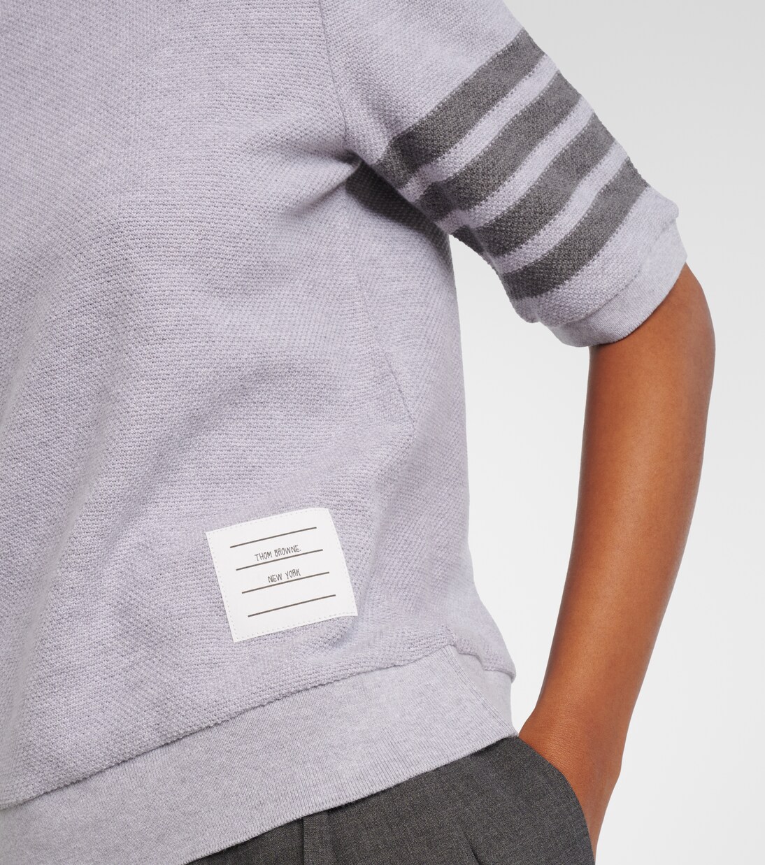 4-Bar cotton jersey T-shirt | Thom Browne