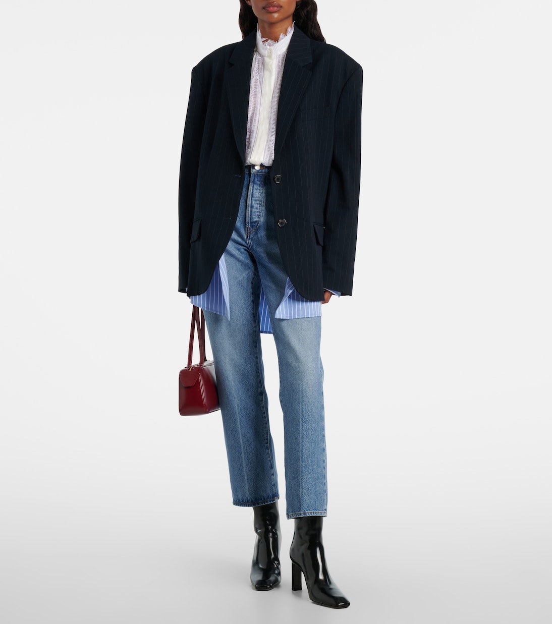 The Vertical Crop straight jeans | Frame