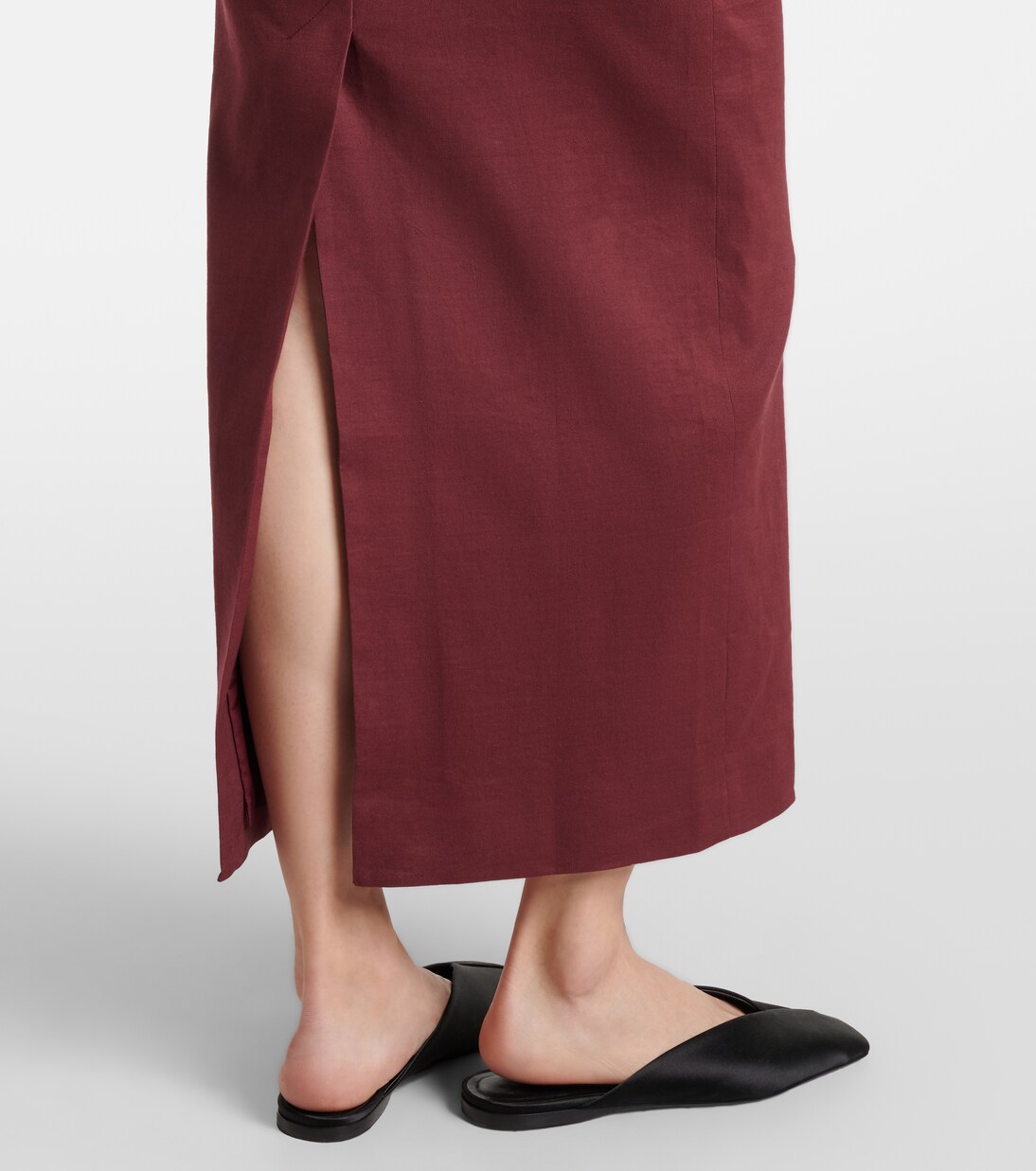 Robe longue Rahel en lin et coton mélangé | Tove