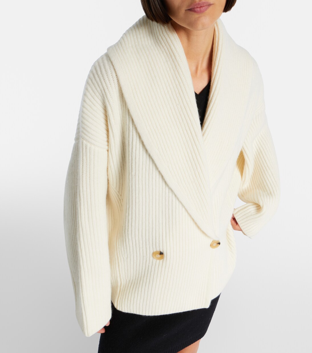 Ribbed-knit wool-blend jacket  | Vince