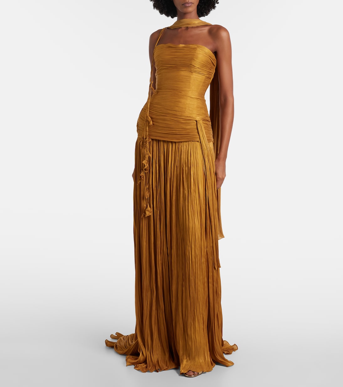 Peplum ruched gown | Marmar Halim