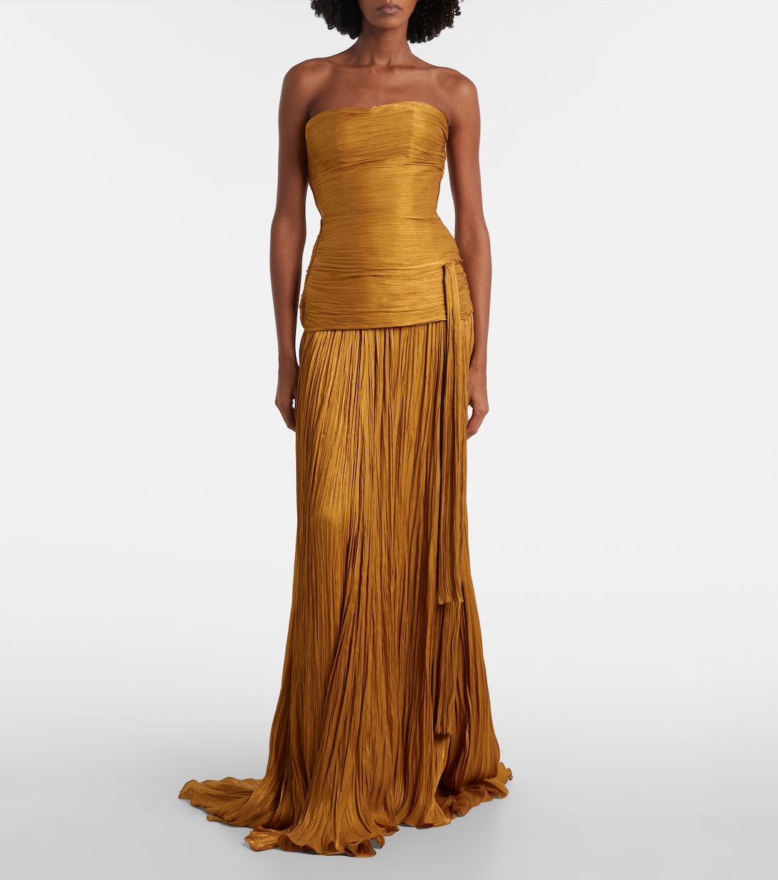 Peplum ruched gown | Marmar Halim