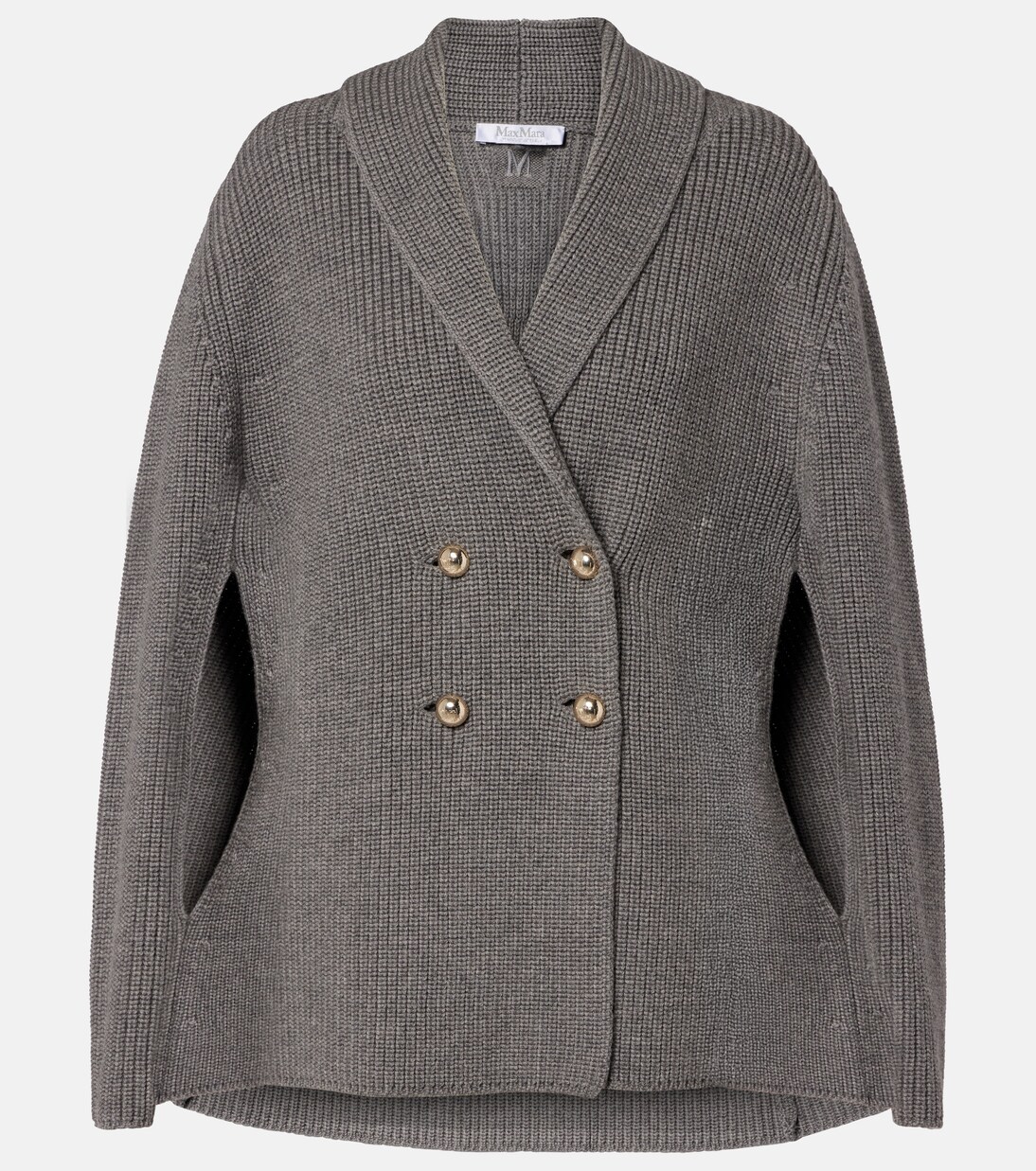 Agenzia double-breasted virgin wool cape | Max Mara