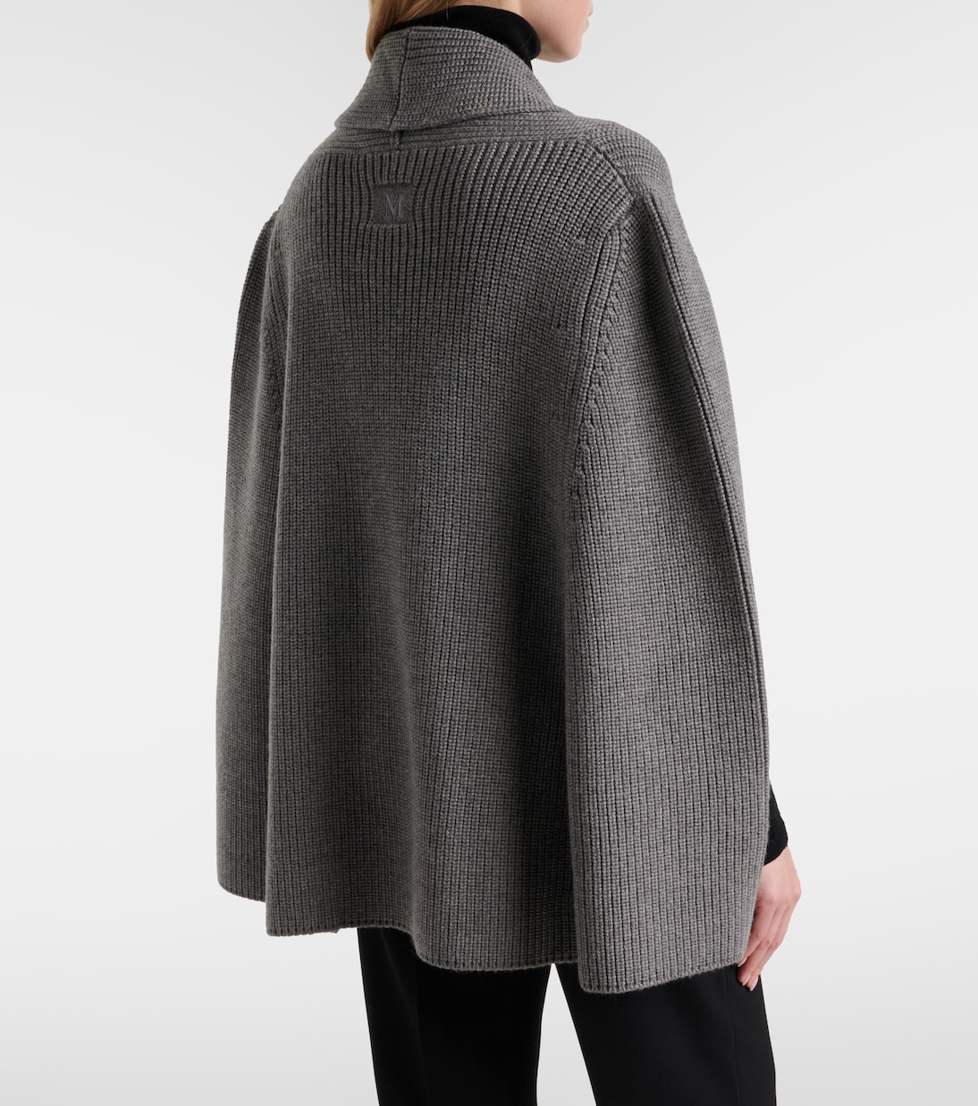 Agenzia double-breasted virgin wool cape | Max Mara
