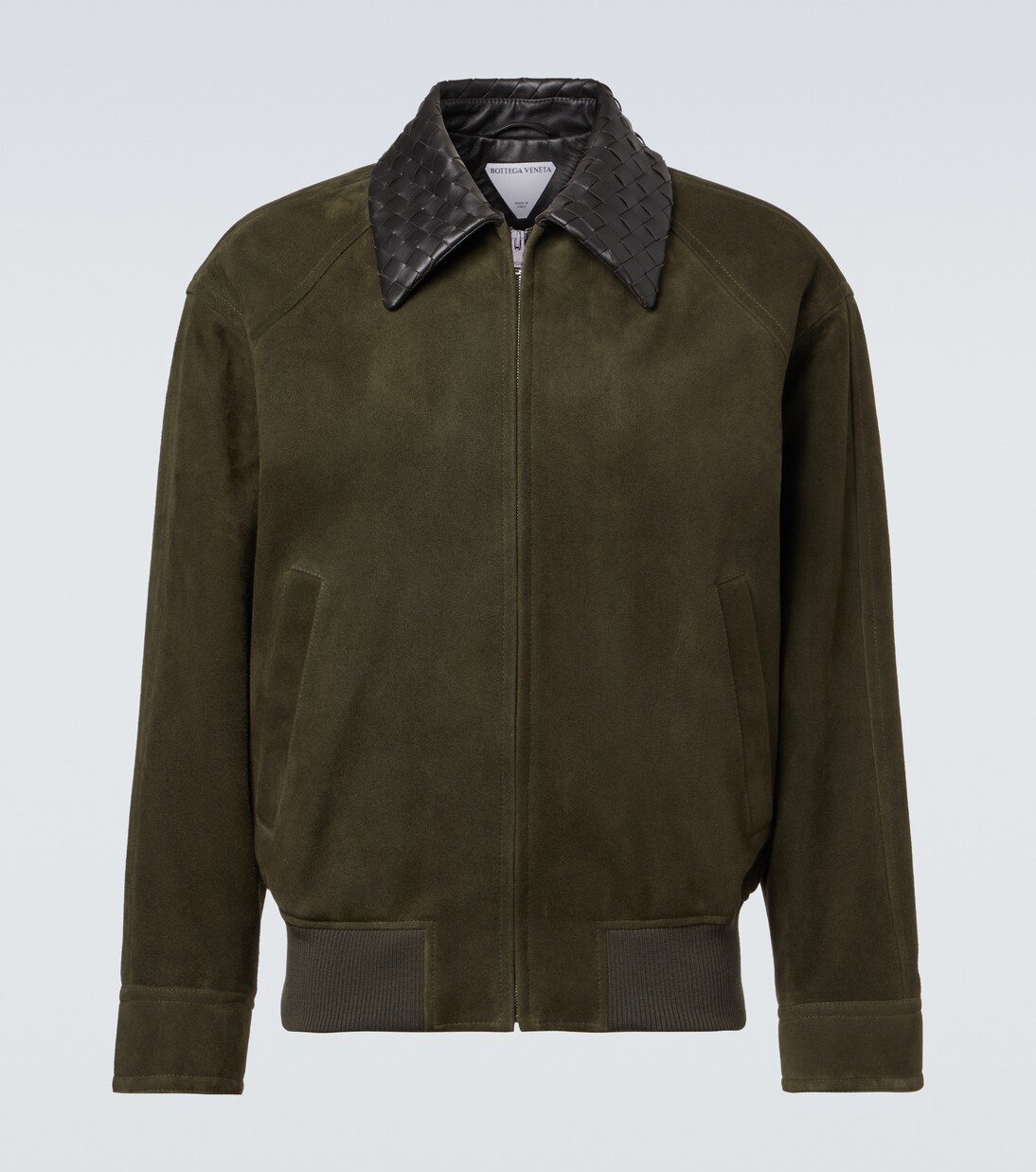 Intrecciato suede blouson jacket | Bottega Veneta