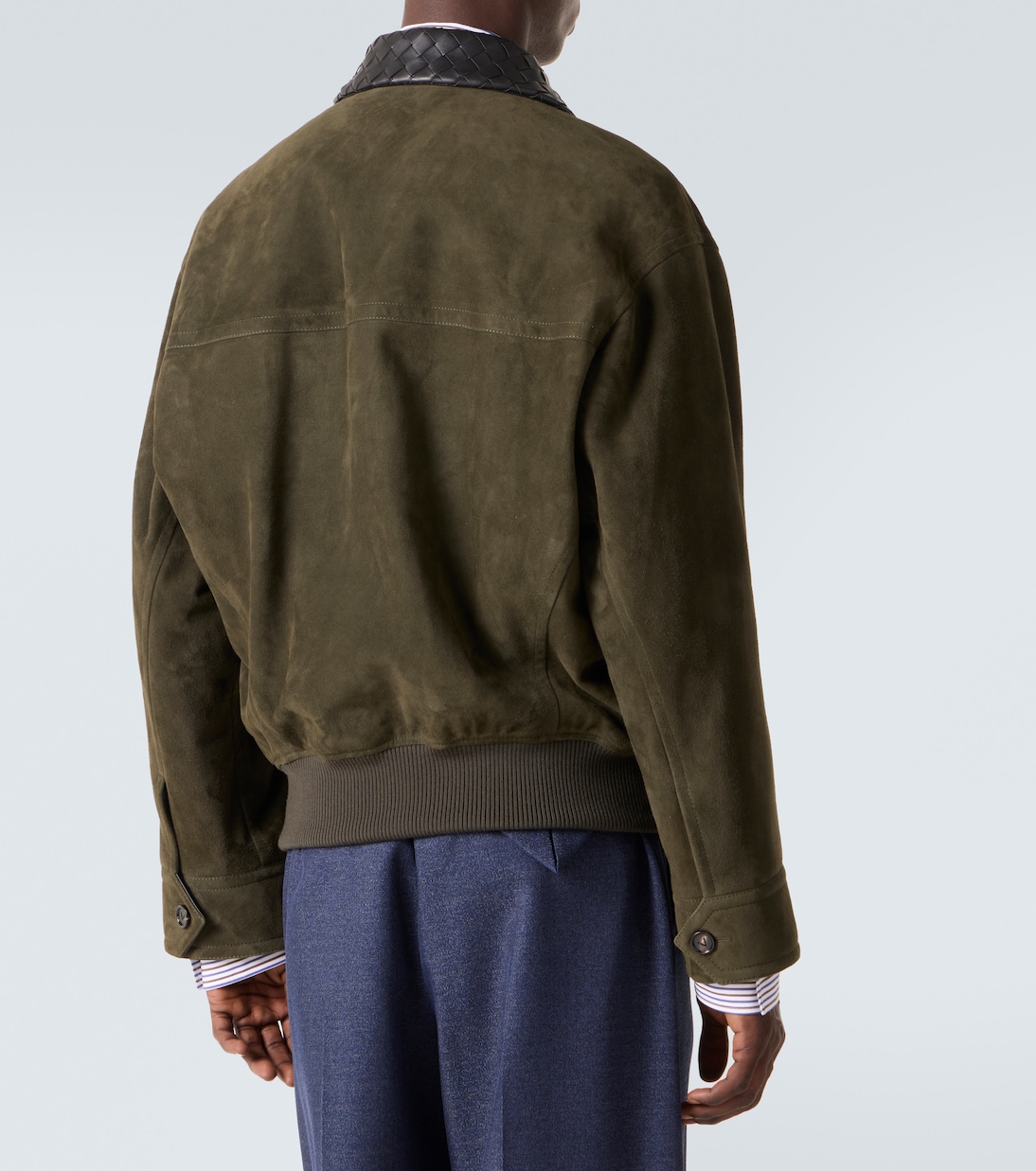 Intrecciato suede blouson jacket | Bottega Veneta