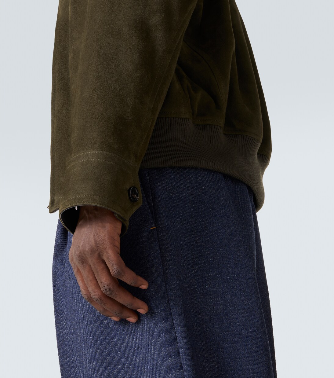 Intrecciato suede blouson jacket | Bottega Veneta