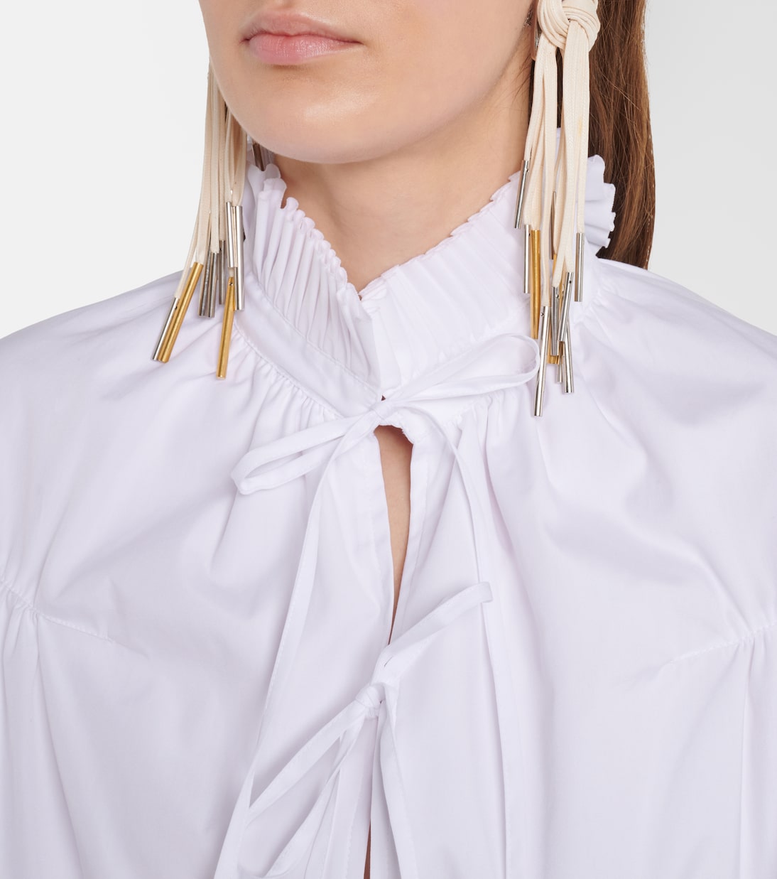 Ruffled cotton blouse | Dries Van Noten
