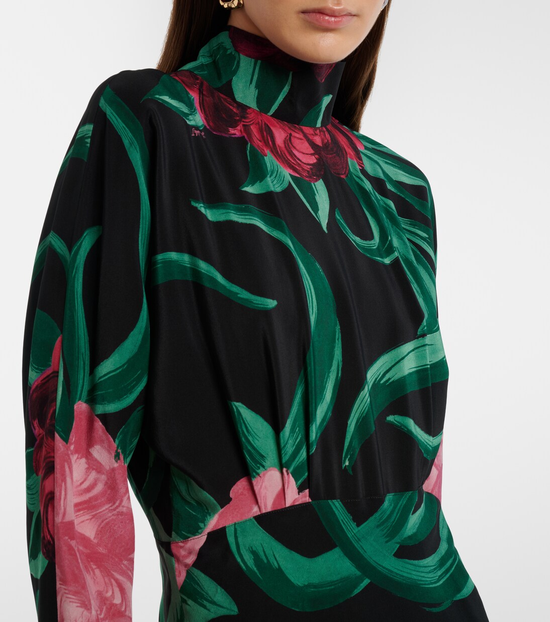 Midikleid Gilda aus Seide | La DoubleJ