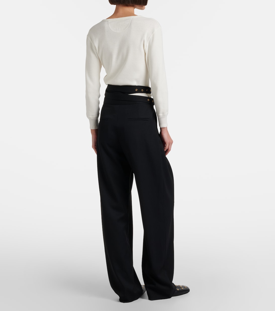 Virgin wool wide-leg pants | Chloé