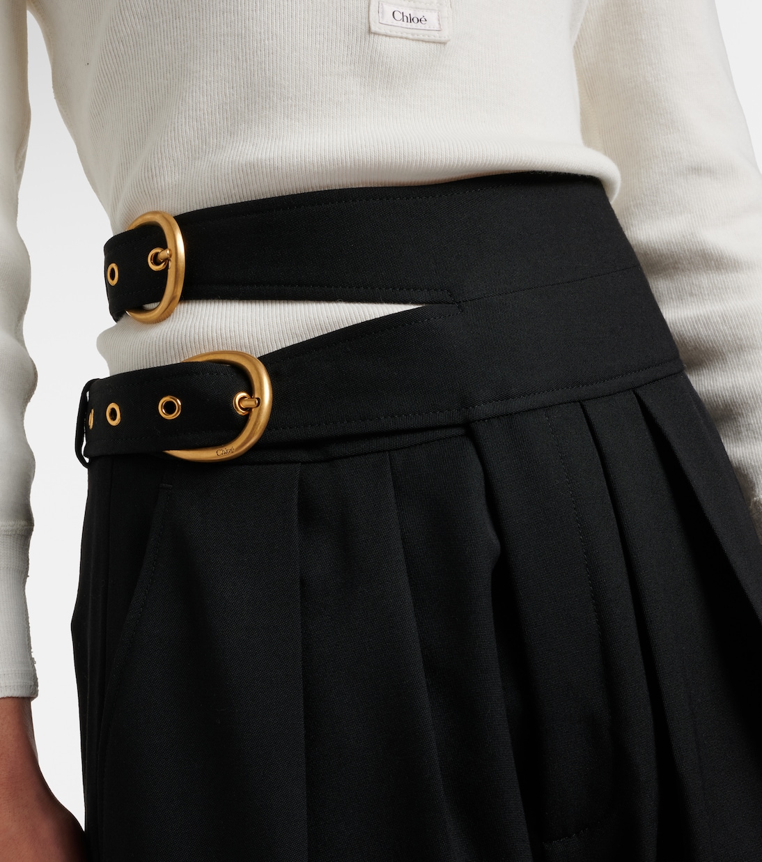 Virgin wool wide-leg pants | Chloé