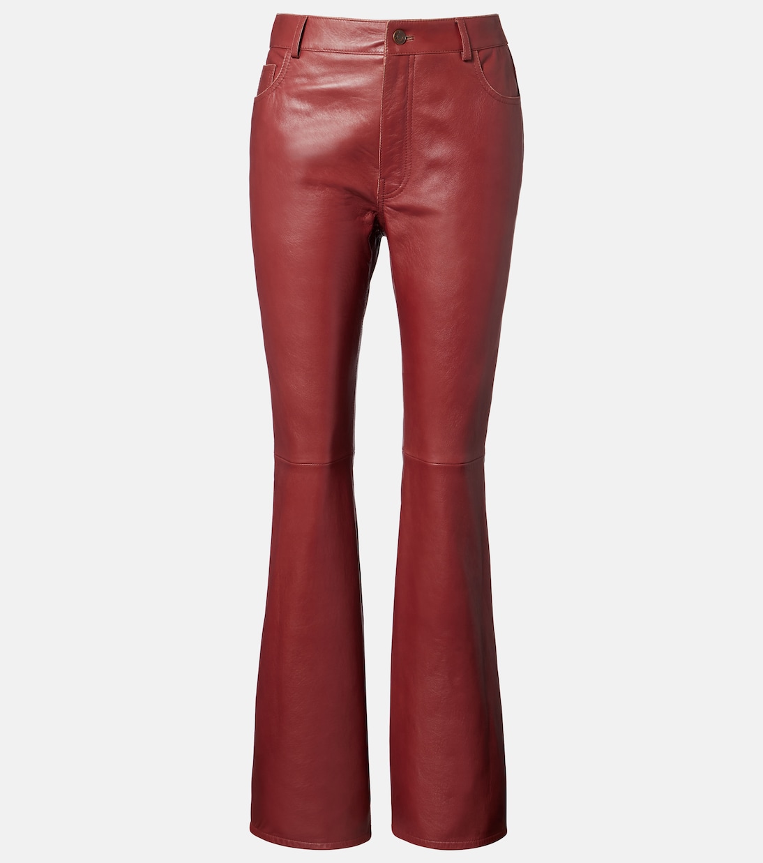 Leather flared pants | Chloé
