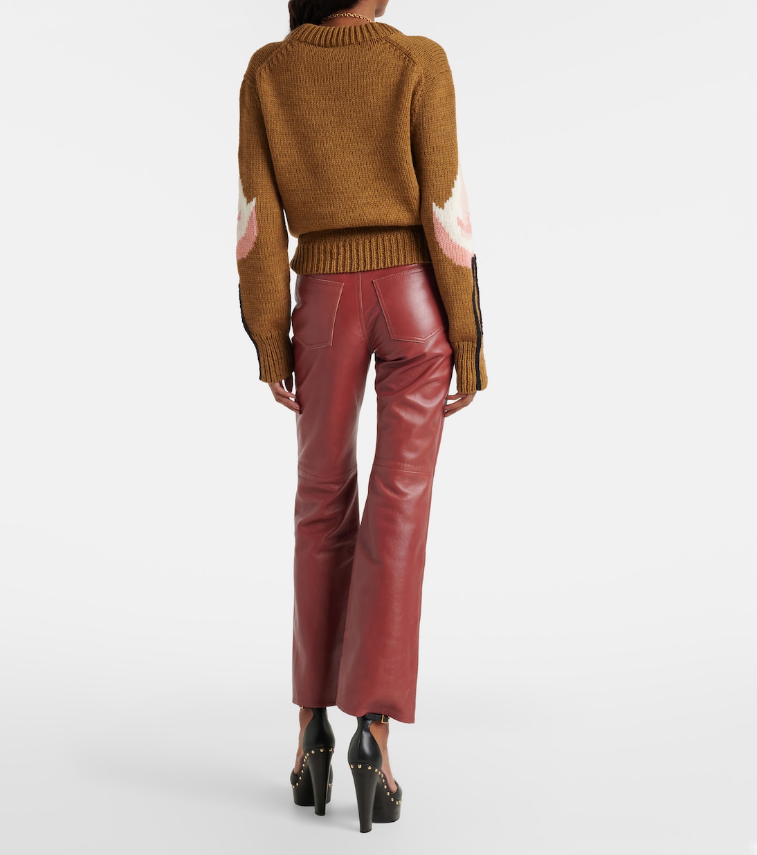 Leather flared pants | Chloé