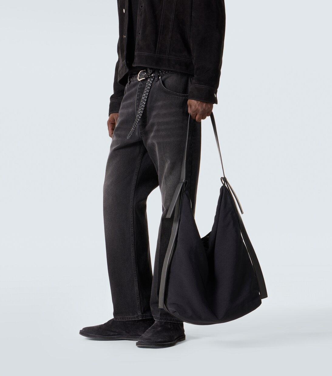 Airport leather-trimmed tote bag | Studio Nicholson
