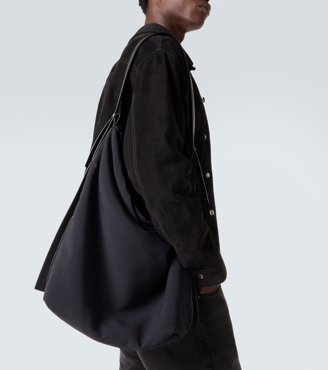 Airport leather-trimmed tote bag | Studio Nicholson