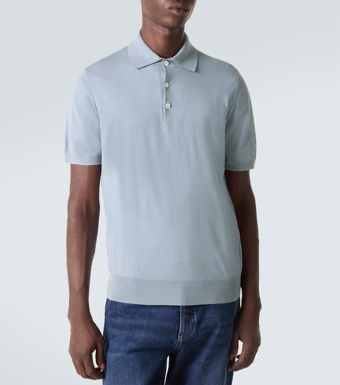 Polohemd aus Baumwoll-Piqué | Brunello Cucinelli