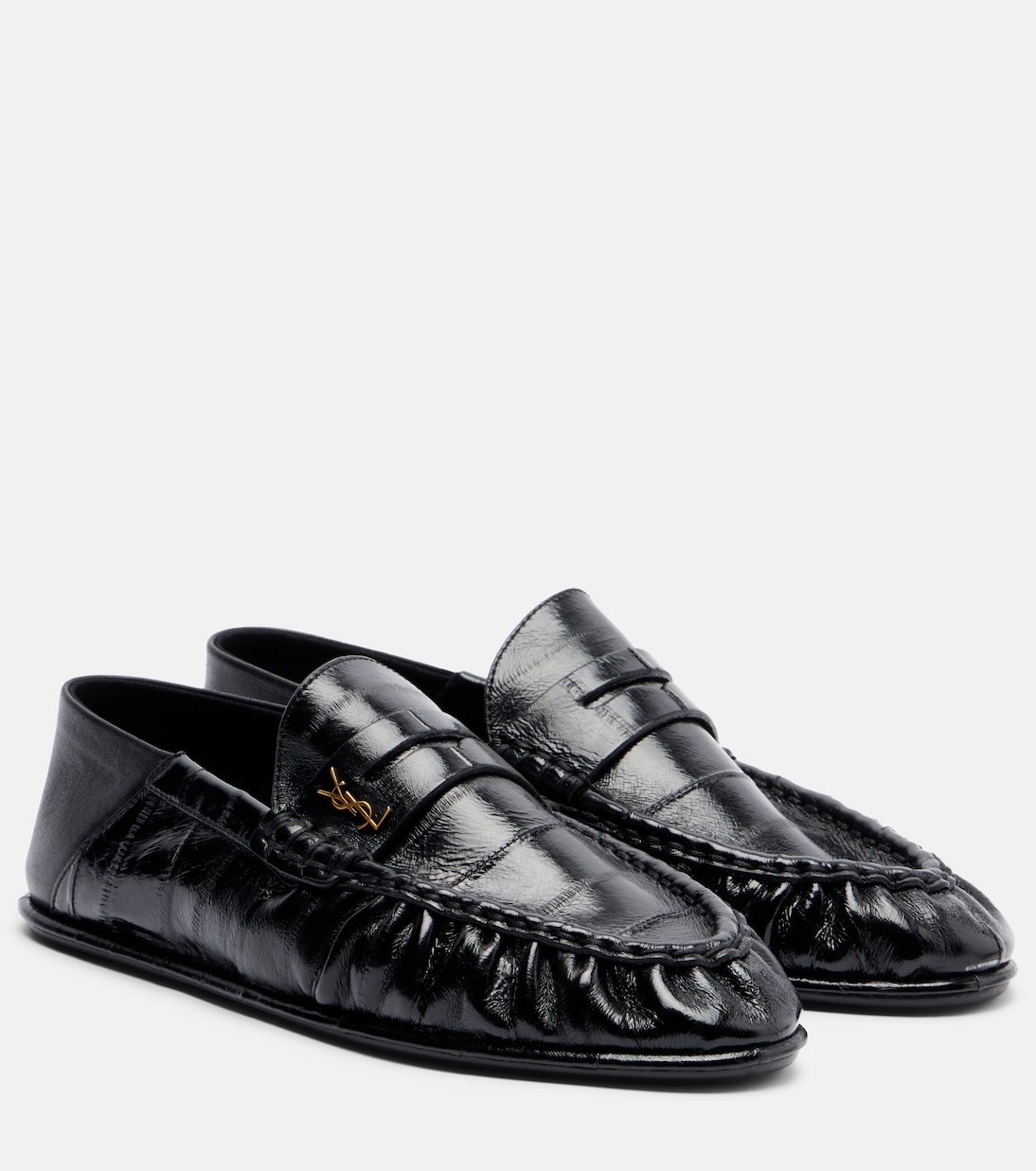 Patent leather penny loafers | Saint Laurent