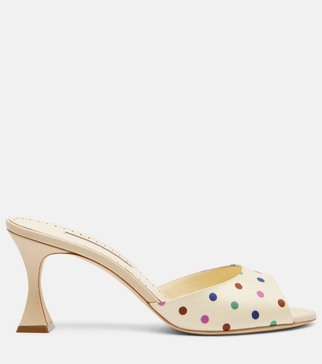 Jadaron polka-dot twill mules | Manolo Blahnik